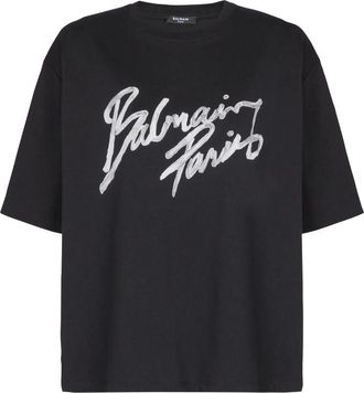 Balmain Boxy Logo-print T-shirt