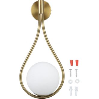 OEM Aplique De Pared Led Con Forma De Gota De Agua, Aplique De Pared Dorado, L&aacute;mpara Decorativa De Interior Para Sala De Estar, Dormitorio, Pasillo, Escal