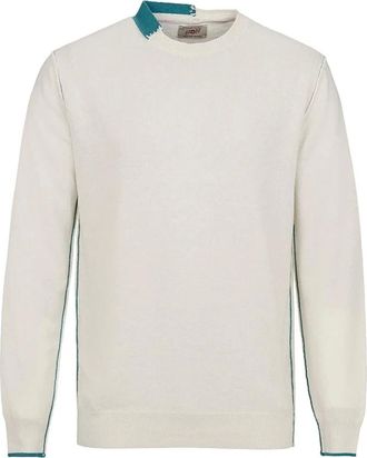 Bob Rondgebreide trui - Heren - Ronde hals truien - Beige - XL - Leer - Truien & Vesten