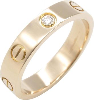 Cartier Gold Clear Band Ring (Pre-Owned)