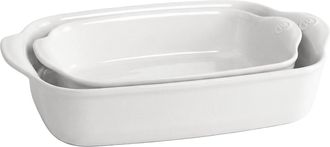 Emile Henry Rectangular Baking Dish, Set of 2, 1.25 qt, 2.4 qt