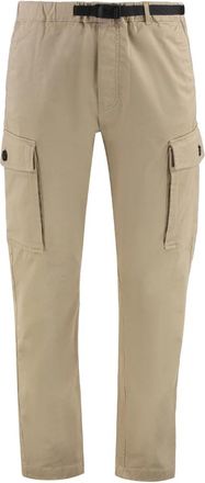Woolrich Belted Cargo Pant - Heren - Straight fit broeken - Beige - W38 - Katoen - Broeken