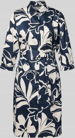 Betty Barclay Regular Fit Midikleid mit floralem Allover-Print in Marine, Gr&ouml;&szlig;e 36