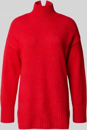 b.young B.Young Oversized Strickpullover mit gerippten Abschlüssen Modell Olma in Rot, Größe XXL