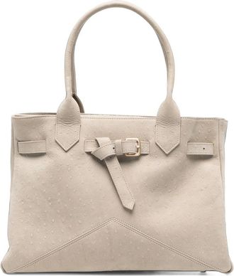 Ballantyne M Kate Buckle-detail Textured Tote Bag