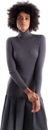 Akep Nina Cuello Alto - Knitwear - Mujer - Gris - XS