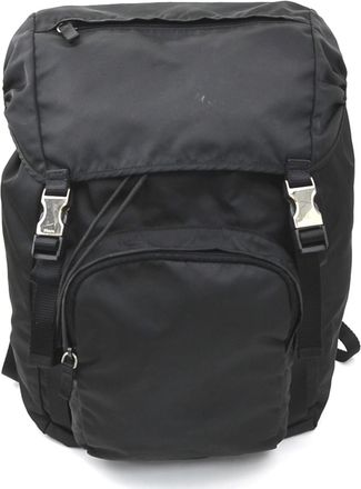 Prada Black Nylon Backpack (Pre-Owned)