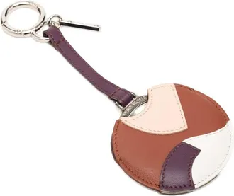 Fendi Pre-owned Fendi Silver Plated and Calfskin Compact Mirror Bag Charm Ladies N7J4QJPWGO3XCOWE