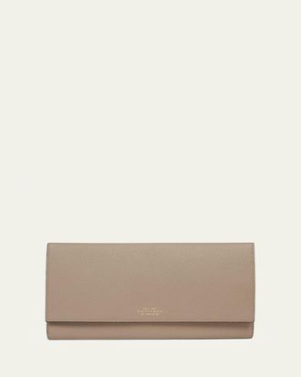 Smythson Marshall Panama Leather Travel Wallet