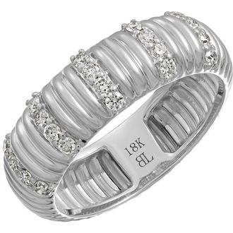 Bony Levy Cleo Diamond Band in 18K White Gold at Nordstrom Rack, Size 6.5
