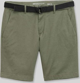 Tom Tailor Denim Regular Fit Chinoshorts aus Baumwoll-Mix in Oliv, Gr&ouml;&szlig;e XXL