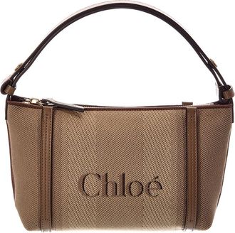 Chlo&eacute; Carry Canvas & Leather Shoulder Bag