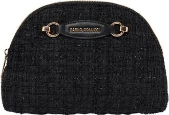 Carlo Colucci Kleine Cosmetische Tas - Dames - Toilettassen - Zwart - ONE Size - Tassen