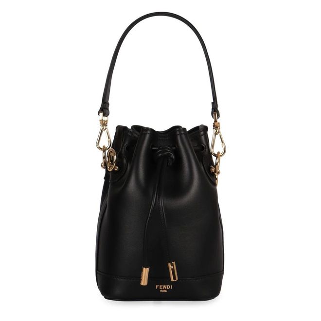 Bucket Bags, female, Black, ONE SIZE, Minibag Mon Tresor in leather