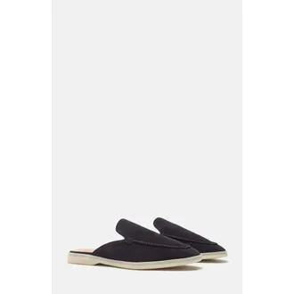 Scarosso Lucrezio Slippers in Blue - Suede at Nordstrom, Size 42.5
