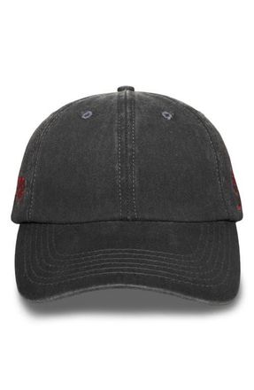 Pleasures Scrawl Adjustable Cotton Twill Baseball Cap in Black at Nordstrom