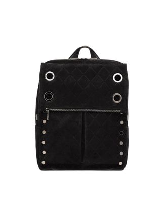 Hammitt Hammitt Montana Backpack Noir Diamond Suede Gunmetal XL