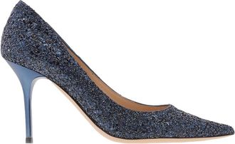 Jimmy Choo London Agnes 85 Crackly Glitter Fabric Pumps, Brand Size 36 ( US Size 6 )