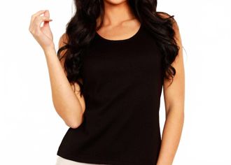 French Kyss Womens Tank Top In Black