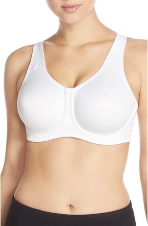 Wacoal Simone Seamless Underwire Sports Bra in White at Nordstrom, Size 38Ddd