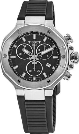 Tissot T-Race Chronograph Black Dial Rubber Strap Mens Watch T141.817.17.051.00