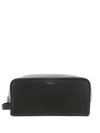 Saint Laurent Toilettas met print - Zwart