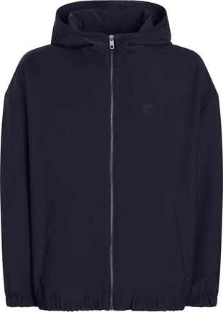 Dolce & Gabbana Logo-Plaque Hooded Jacket