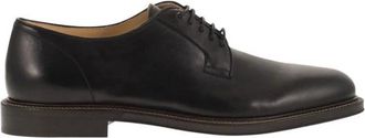 Brunello Cucinelli Leren Derby Schoenen - Heren - Schoenen - Zwart - Maat: 42 1/2 EU Leer
