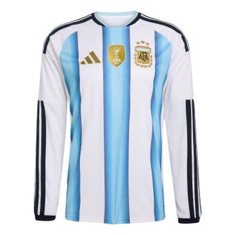 adidas Argentina 26 Home Long Sleeve White Icey Blue Light Blue KA8126
