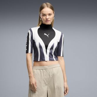Puma Top aderente Moto da donna FUTURE.PUMA.ARCHIVE, Abbigliamento, Nero, XL