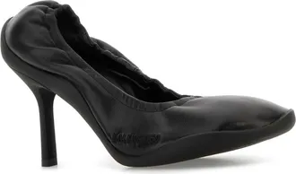 Balenciaga Womens Shibuya Pump Black Satin