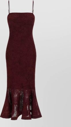 Rotate floral appliqu&eacute; off-the-shoulder sleeveless midi dress