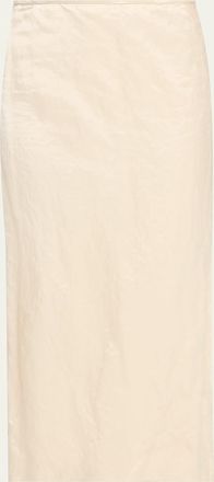 FFORME Mena Cotton-Blend Crinkled Straight Skirt