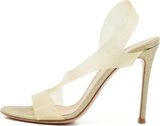 Gianvito Rossi Sandali Metropolis con cinturino posteriore - Bianco