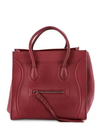 Celine Phantom Bag Grainy Leather Medium tote bag - Red