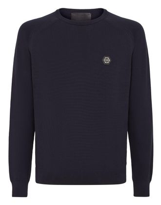 Philipp Plein Cotton Pullover Round Neck LS