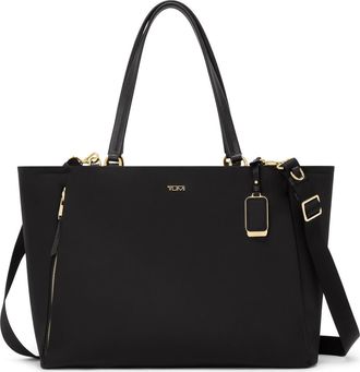 Tumi Valetta Large Tote in Black/Gold at Nordstrom