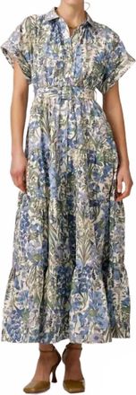 byTiMo Poplin Shirt Dress In Delightful Garden