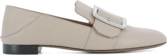 Bally Janelle Buckle Leather Loafers