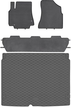 OEM Citroen Berlingo Ii Kombivan Del 2008-08.2018 Set - Alfombrillas Goma + Alfombrilla Maletero