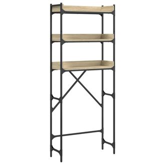 vidaXL Estanter&iacute;a Lavadora Madera Ingenier&iacute;a Roble Sonoma 67x25x163 Cm Vidaxl