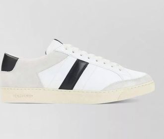 Tom Ford suede grain leather low top sneakers