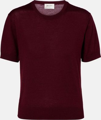 Saint Laurent Wool, cashmere, and silk sweater