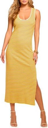 Ramy Brook Everest Stripe Knit Dress in Lemon Drop Stripe Combo at Nordstrom Rack, Size Xx-Large