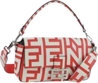 Fendi Pre-owned Vintage Schoudertas - Dames - Vintage Schoudertas - Rood - ONE Size - Leer - Vintage
