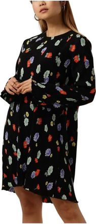 Envii Zwarte Enmette LS Jurk 6954 - Dames - Korte kleedjes - Zwart - XS - Kleedjes