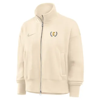 Nike Womens College (Coppin State University) Nike Womens Phoenix Fleece Track Jacket in Brown | ZW052NCPNS26-NAT