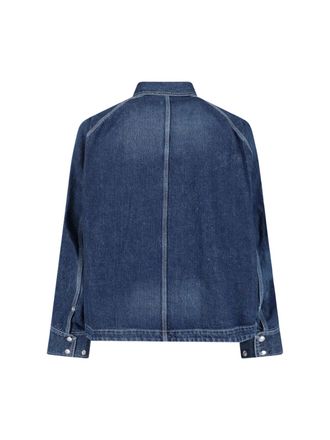 sacai Mens Jackets Blue Cotton