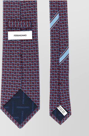 Ferragamo silk geometric-print tie
