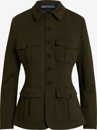 Polo Ralph Lauren Kurzer Blazer mit Hemdkragen aus Jersey